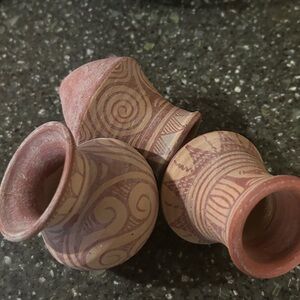 Set of 3 clay pots from Ban Chein Thailand